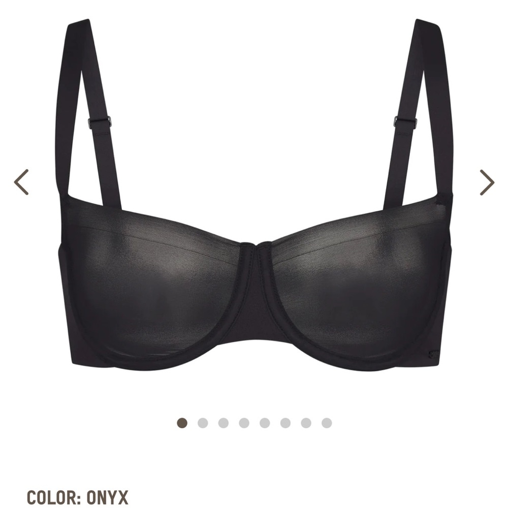 Skims NO SHOW MOLDED UNLINED BALCONETTE BRA Onyx - Size 40DDD (40F) - NWT